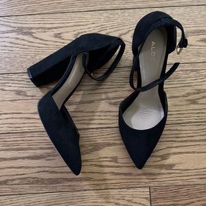 ALDO Black Suede Heels